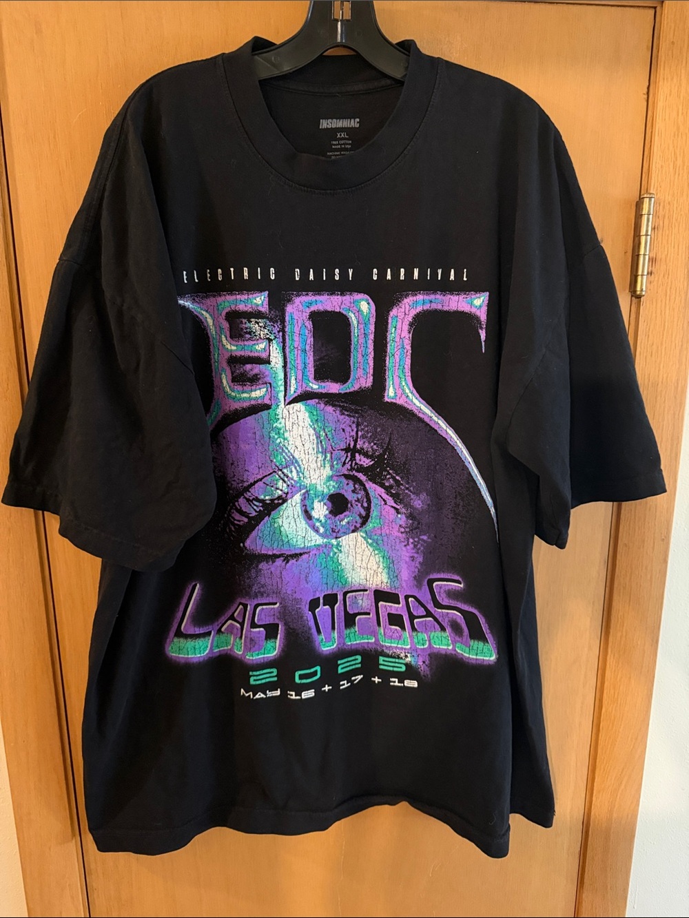 Insomniac Electric Daisy Carnival EDC Las Vegas 2025 Graphic Tee Black XXL